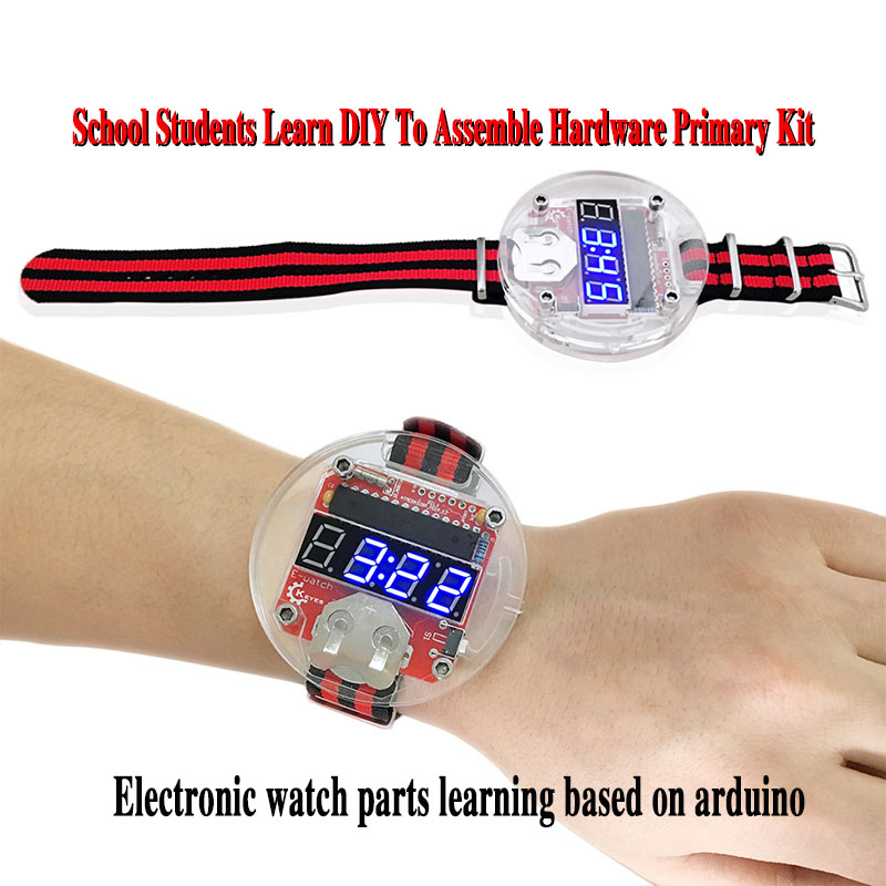 Learn Diy Electronics - Single Chip LED Kit Clock DIY