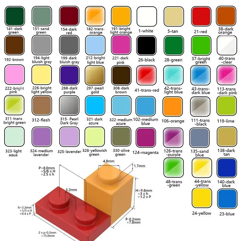 100PCS MOC 2420 Plate 2x2 Buil - Diy Electronics Gift Ideas review and price