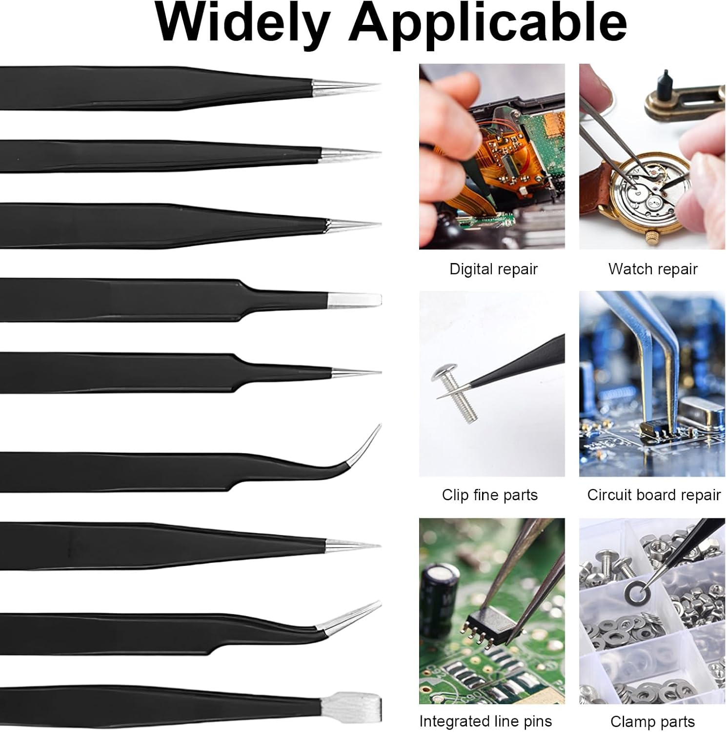 Precision Anti-static Tweezers - Diy Electronics Soldering Kit review and price