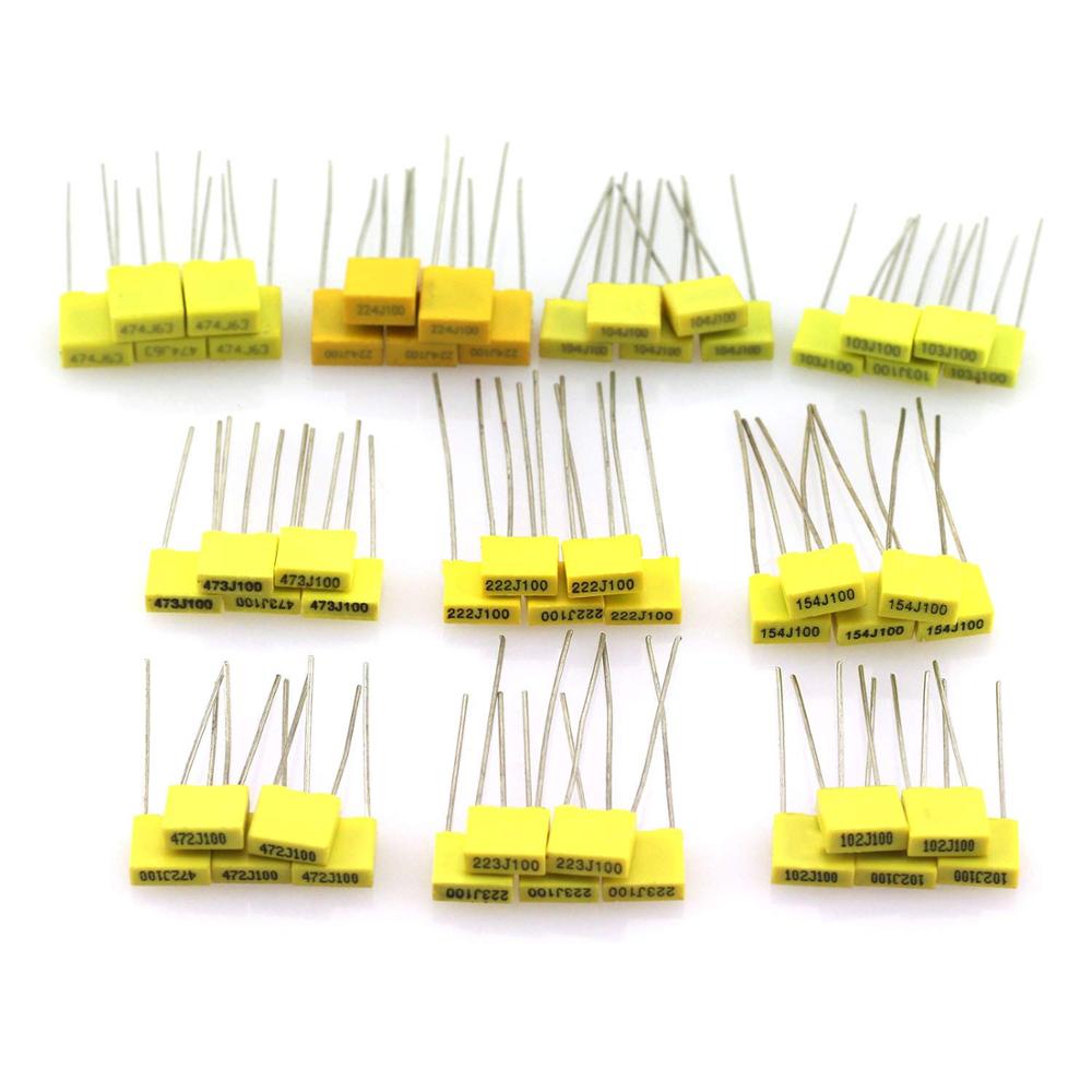 50pcs/lot 10 Value Polypropyle - Capacitor Kit Assortment review and price