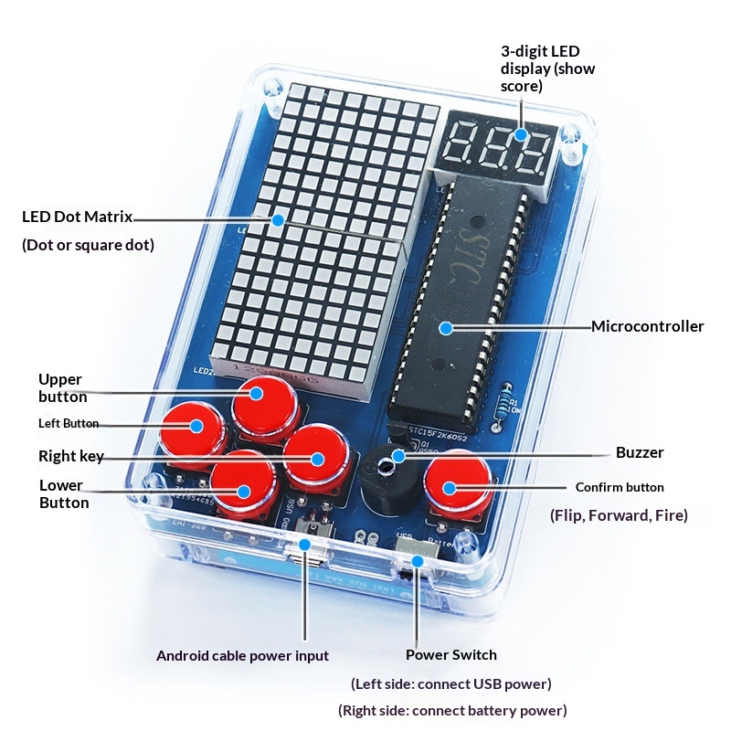 Pixel Game Machine Production  - Diy Electronics Game review and price