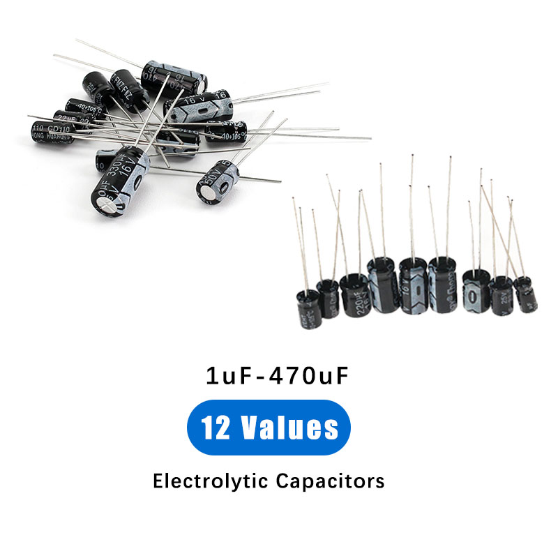 120Pcs 12 Kinds Electrolytic C - Capacitor Kit Assortment review and price