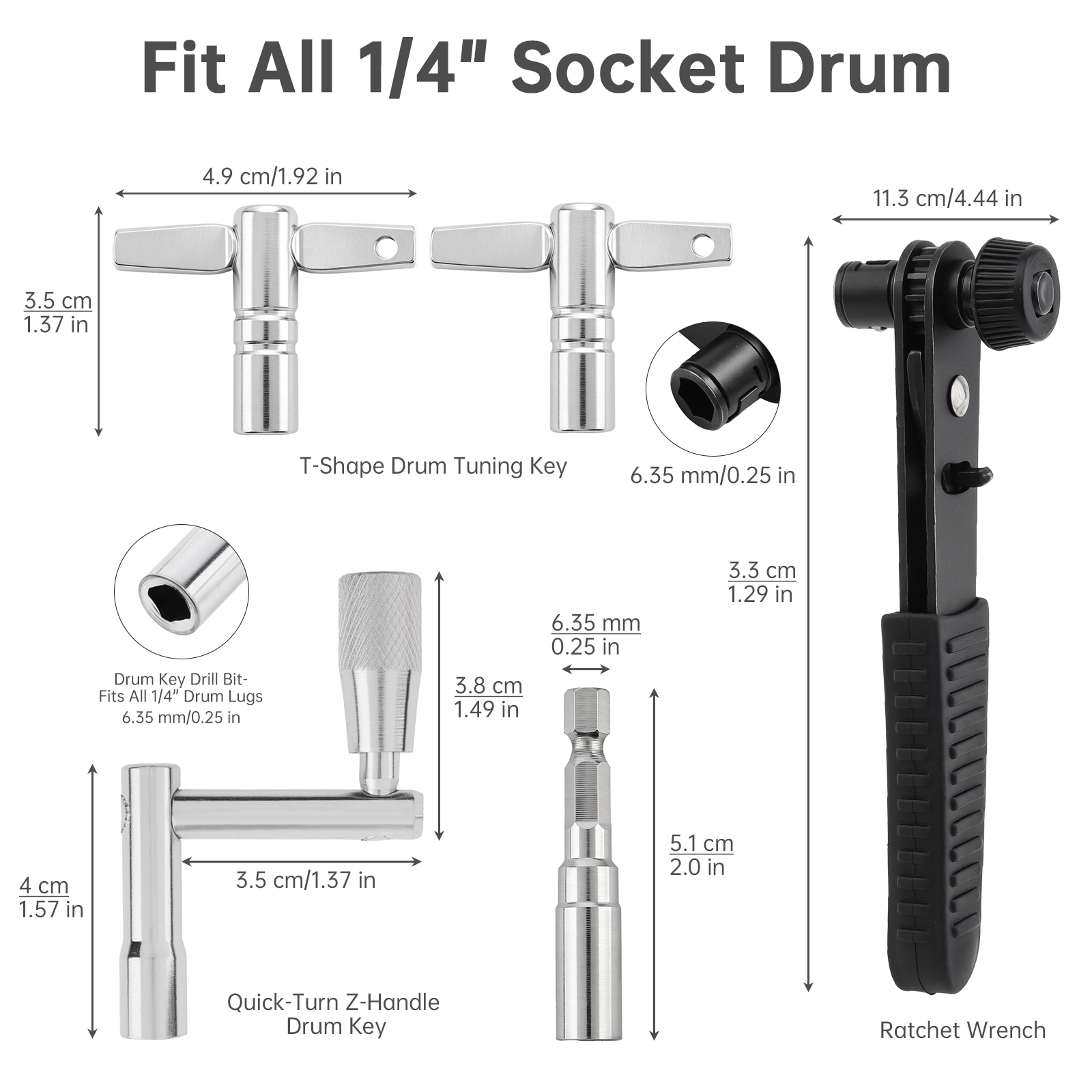 5PCS Drum Tuning Key Kit for A - Learn Diy Electronics review and price