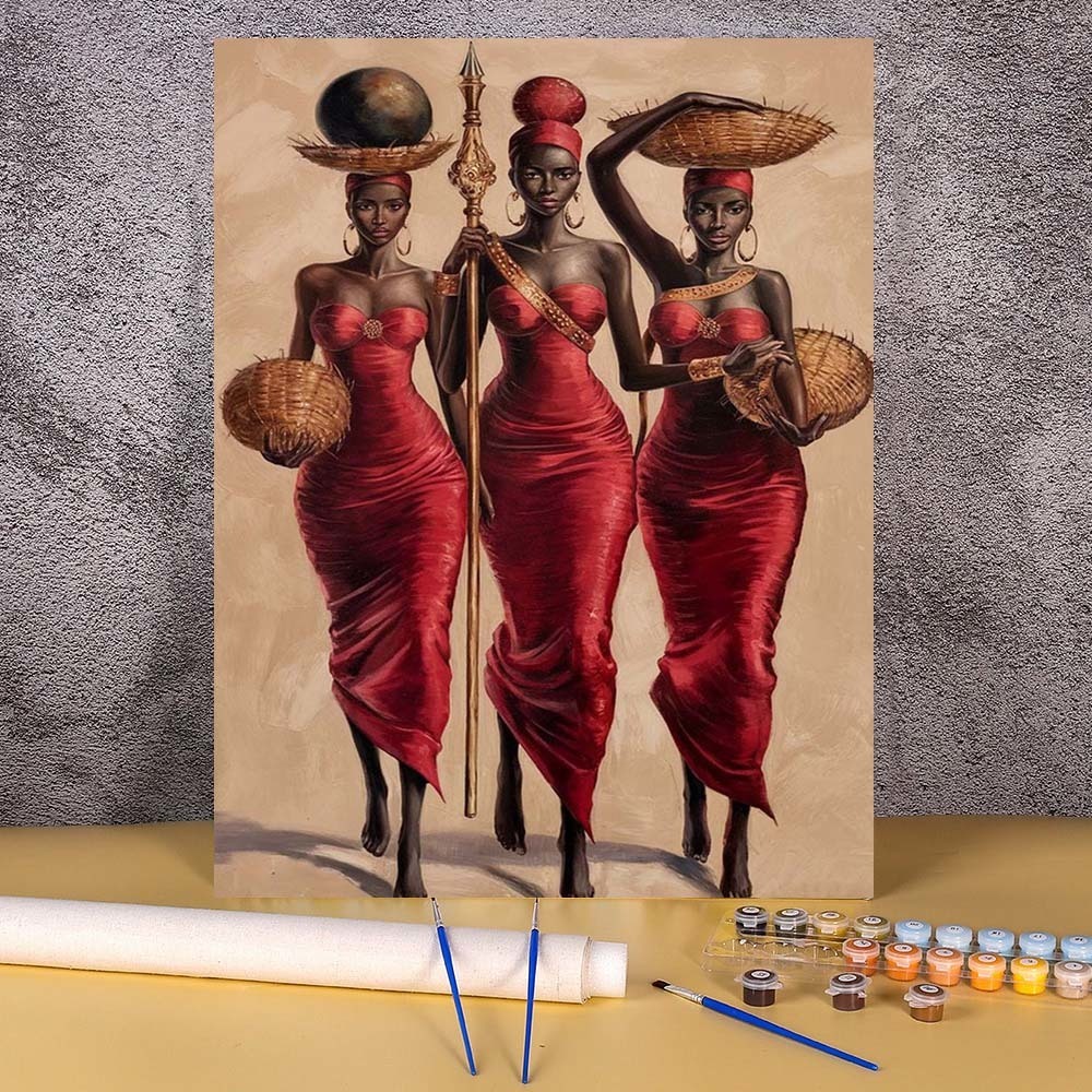 African Woman Paint By Numbers - Diy Elektronik review and price