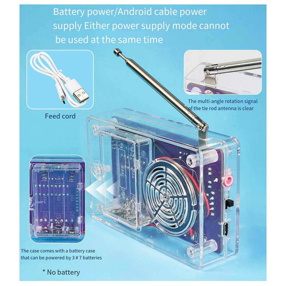 A72Z New HU-017B DIY FM Radio  - Diy Electronics Soldering Kit review and price