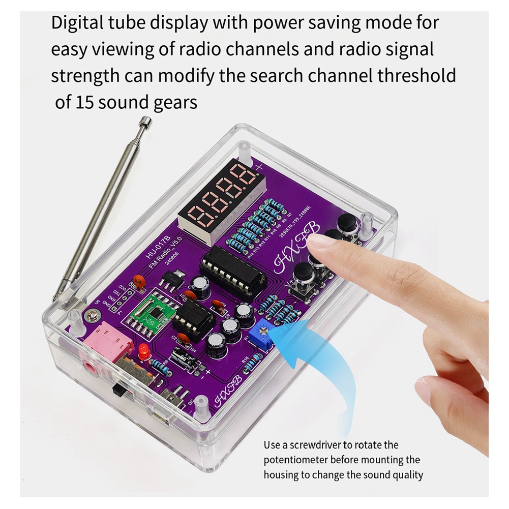 A72Z New HU-017B DIY FM Radio  - Diy Electronics Soldering Kit review and price