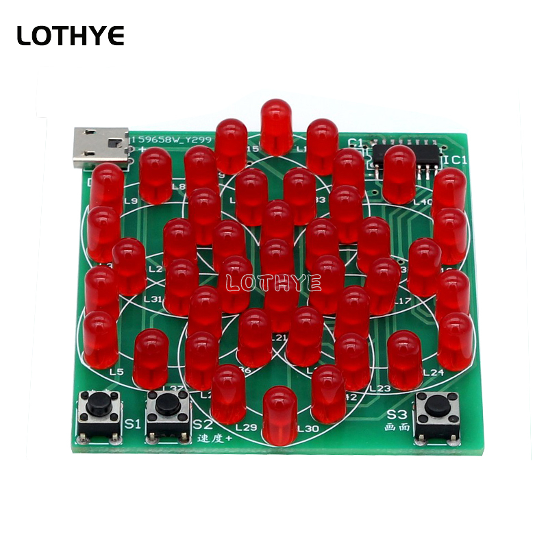 43 LED Multi Style Pattern Ele - Diy Electronics Soldering Kit review and price