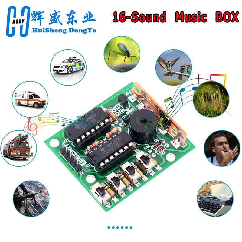 16 Music Sound Box BOX-16 Boar - Diy Electronics Learning Kit review and price
