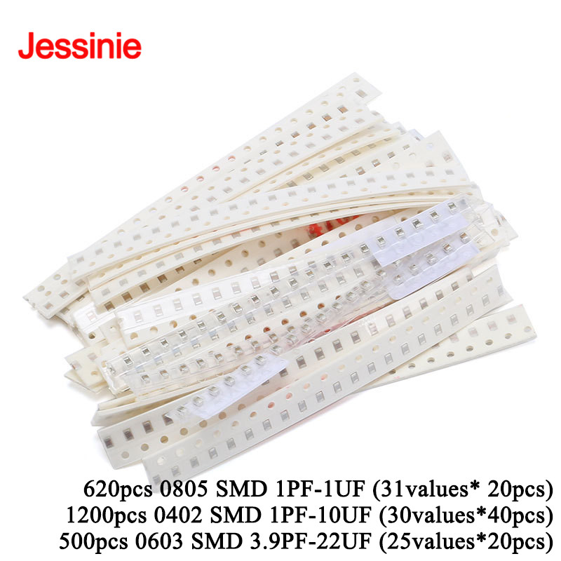 500pcs-1200pcs 0805 0603 0402  - Capacitor Kit Assortment review and price