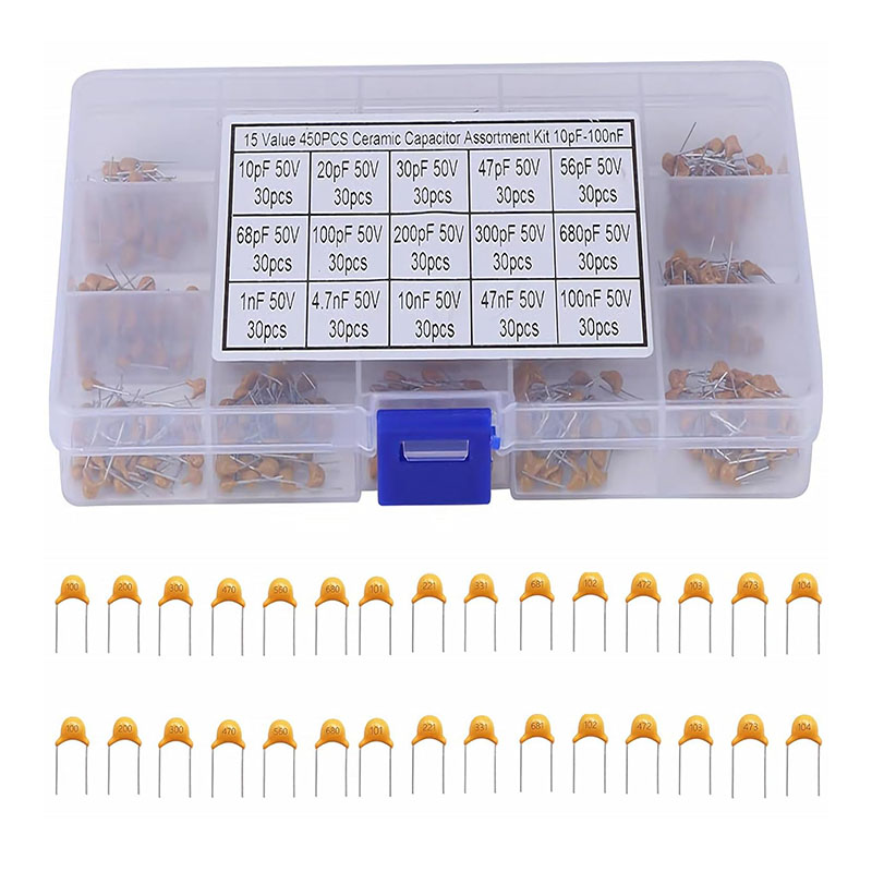 450 Pieces 15Value 10pf-100nf  - Capacitor Kit Assortment review and price