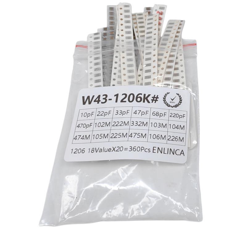 360PCS SMD Capacitor Kit 0603  - Capacitor Kit Assortment review and price