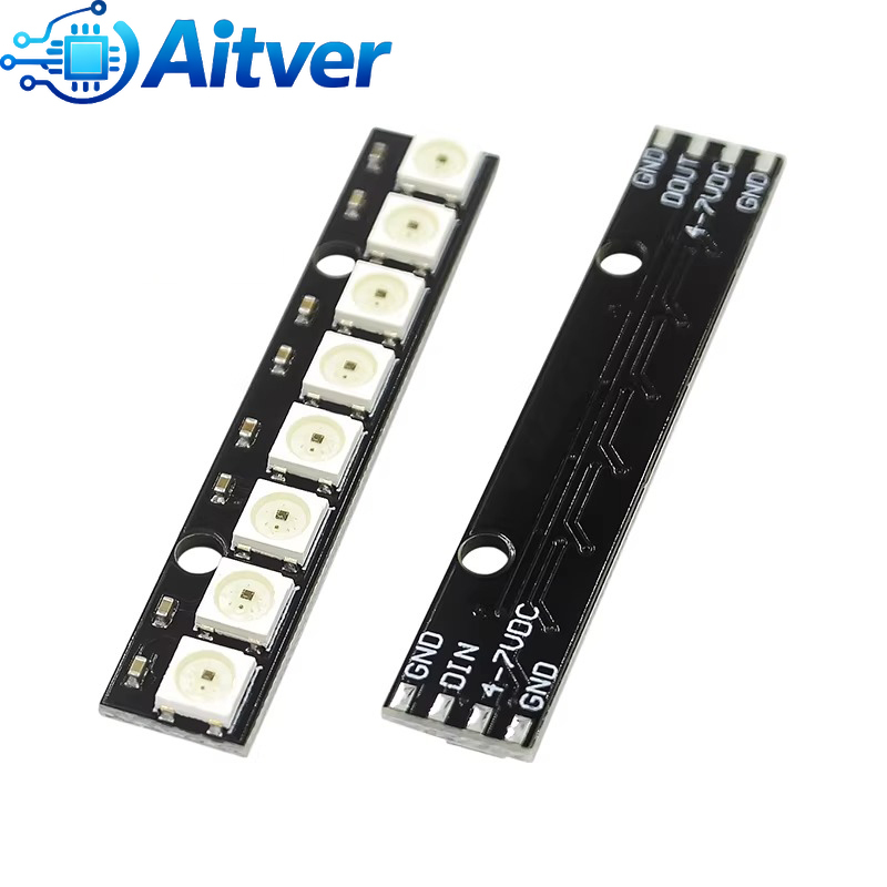 WS2812B 8Bit RGB LED Module 5V - Diy Electronics Address review and price