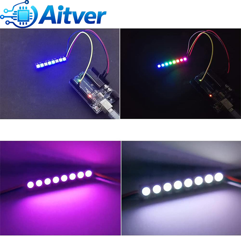 WS2812B 8Bit RGB LED Module 5V - Diy Electronics Address review and price