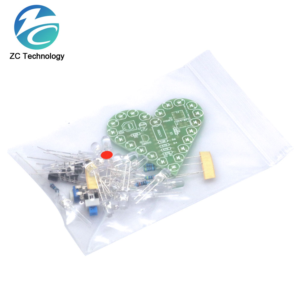 DIY Kit Heart Shape Breathing  - Diy Electronics Learning Kit review and price