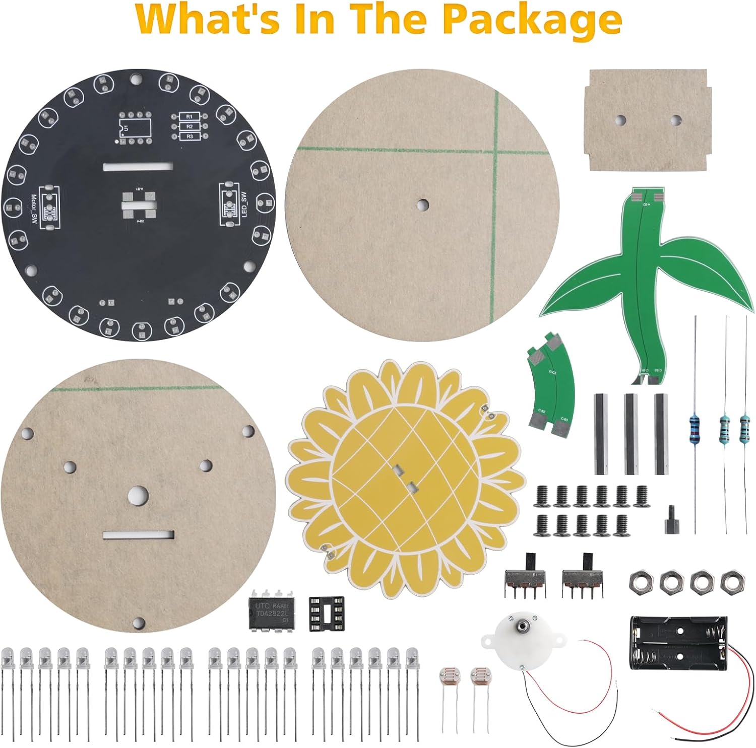 Light Chasing Sunflower Solder - Diy Electronics Gift Ideas review and price
