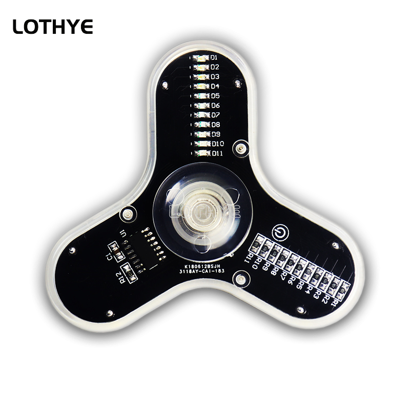 LED Fidget Spinner Manufacture - Diy Electronics Soldering Kit review and price