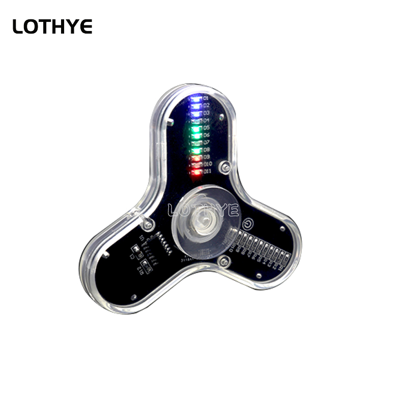 LED Fidget Spinner Manufacture - Diy Electronics Soldering Kit review and price