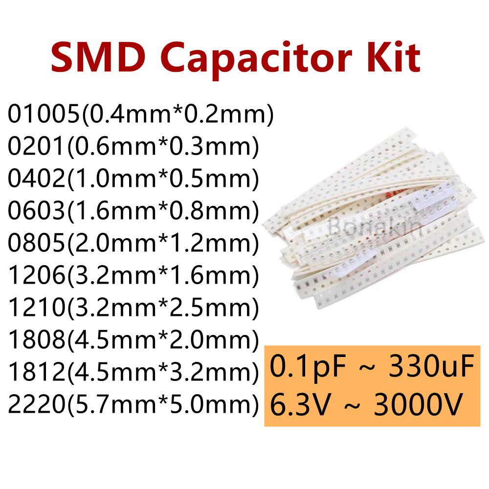 01005 0201 0402 0603 0805 1206 - Capacitor Kit Assortment review and price