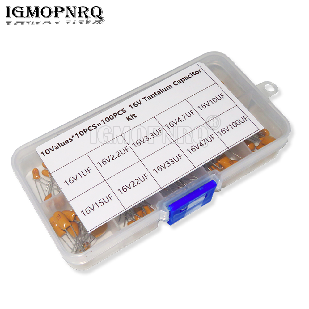 100PCS 10Value*10Pcs 16V Tanta - Capacitor Kit Assortment review and price