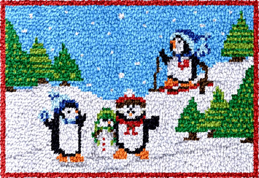 penguins Latch Hook Rug Kits w - Diy Electronics Kits For Adults review and price