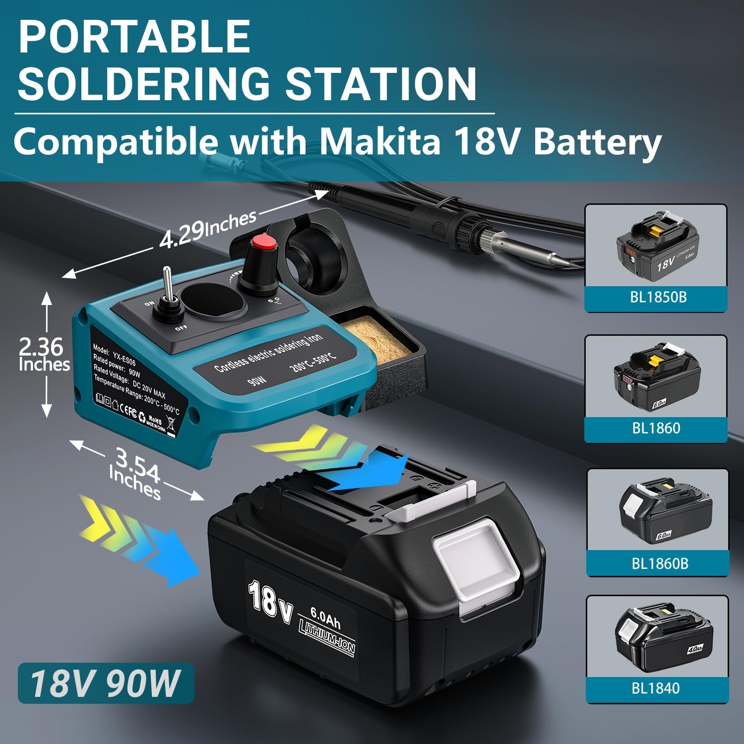 90W LED Digital Cordless Solde - Diy Elektronik review and price
