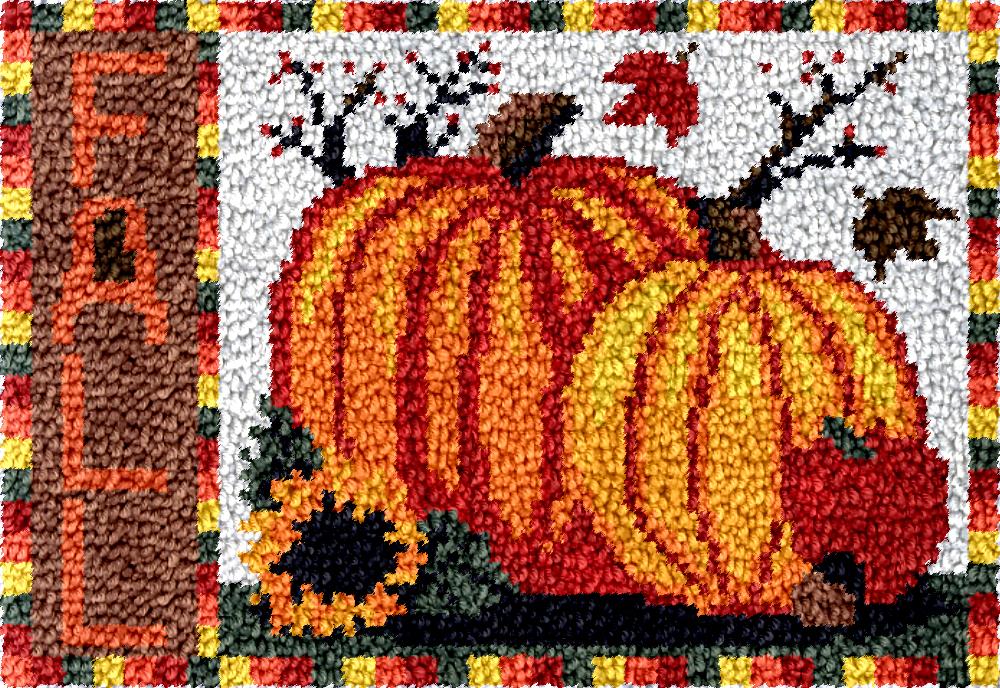 Pumpkin Latch hook kit with pr - Diy Electronics Kits For Adults review and price