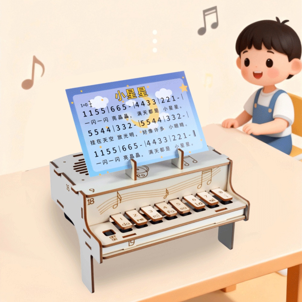 DIY Wooden Electronic Piano Mo - Diy Electronics Learning Kit review and price
