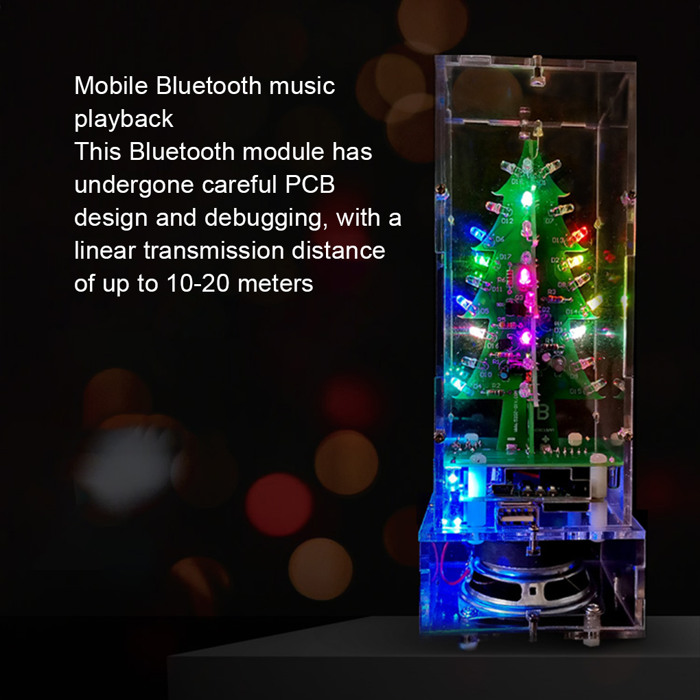 LED Colorful Christmas Tree DI - Diy Electronics Soldering Kit review and price