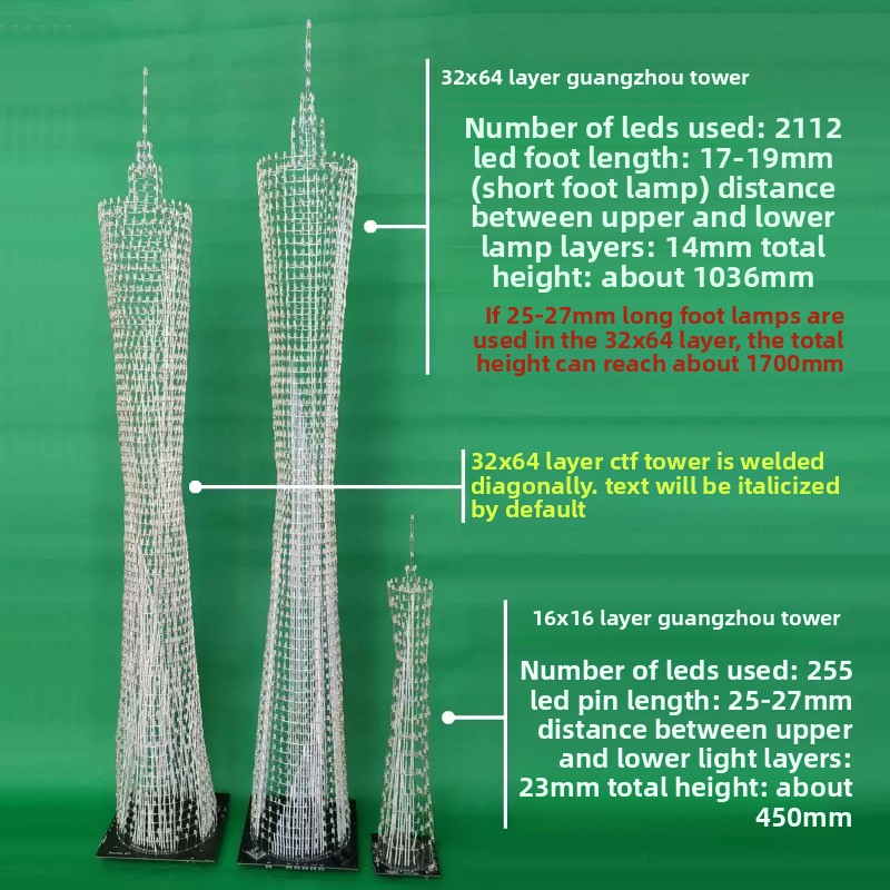64 Layers Canton Tower DIY Ele - Diy Elektronik review and price