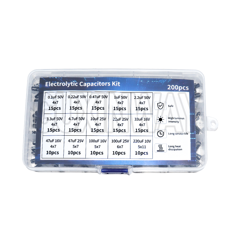 200pcs 15Values 10V 16V 25V 50 - Capacitor Kit Assortment review and price