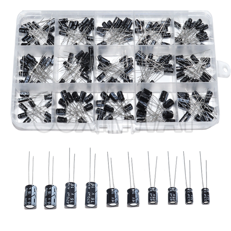 200pcs 15Values 10V 16V 25V 50 - Capacitor Kit Assortment review and price