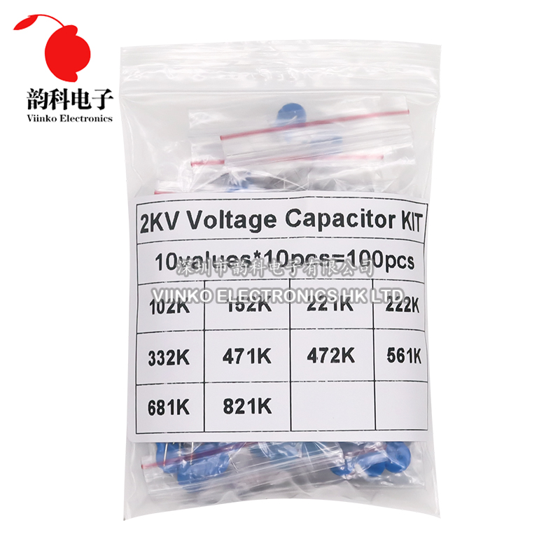 100pcs 2KV High Voltage Cerami - Capacitor Kit Assortment review and price