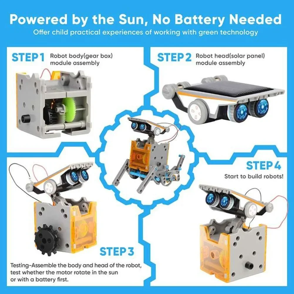 13 in 1 Solar Powered Robot Sc - Learn Diy Electronics review and price