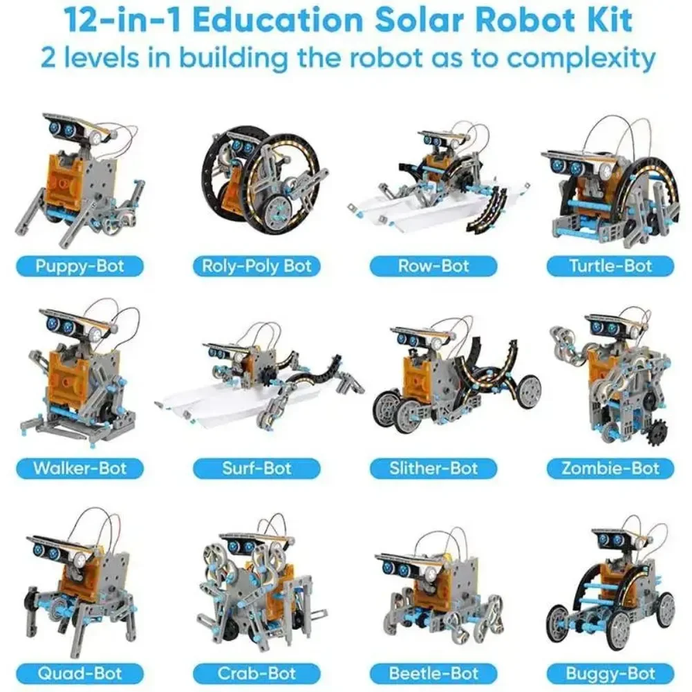 13 in 1 Solar Powered Robot Sc - Learn Diy Electronics review and price