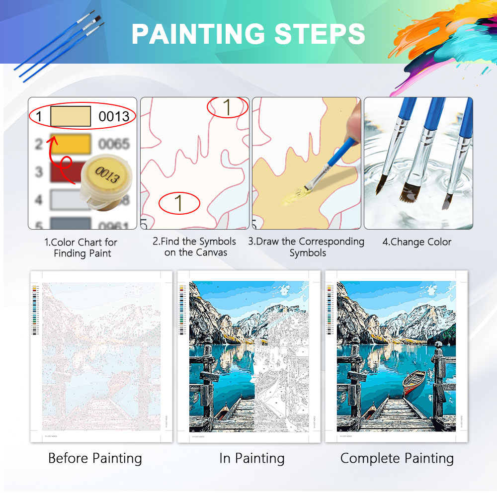 HUACAN Oil Painting By Number  - Diy Elektronik review and price